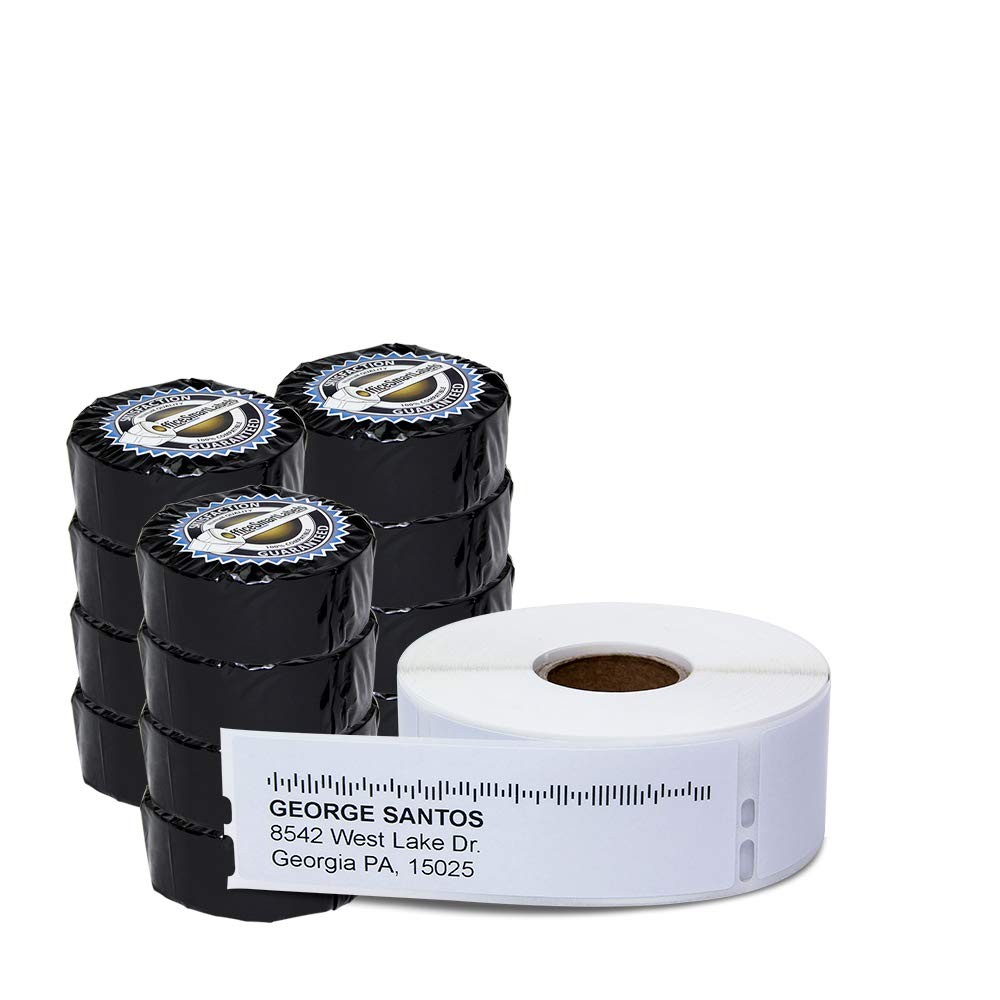 OfficeSmartLabels 1-1/8 x 3-1/2 inch Removable Address Labels, 12 Roll