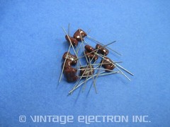 (10) SAHA Silver Mica Radial Capacitors: 510pF x 500VDC, 5% (DM-15)