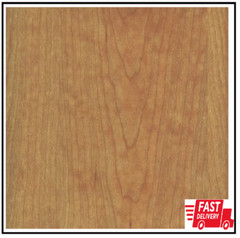 24 In. X 96 In. Cherry Real Wood Veneer with 10 Mil Paperback