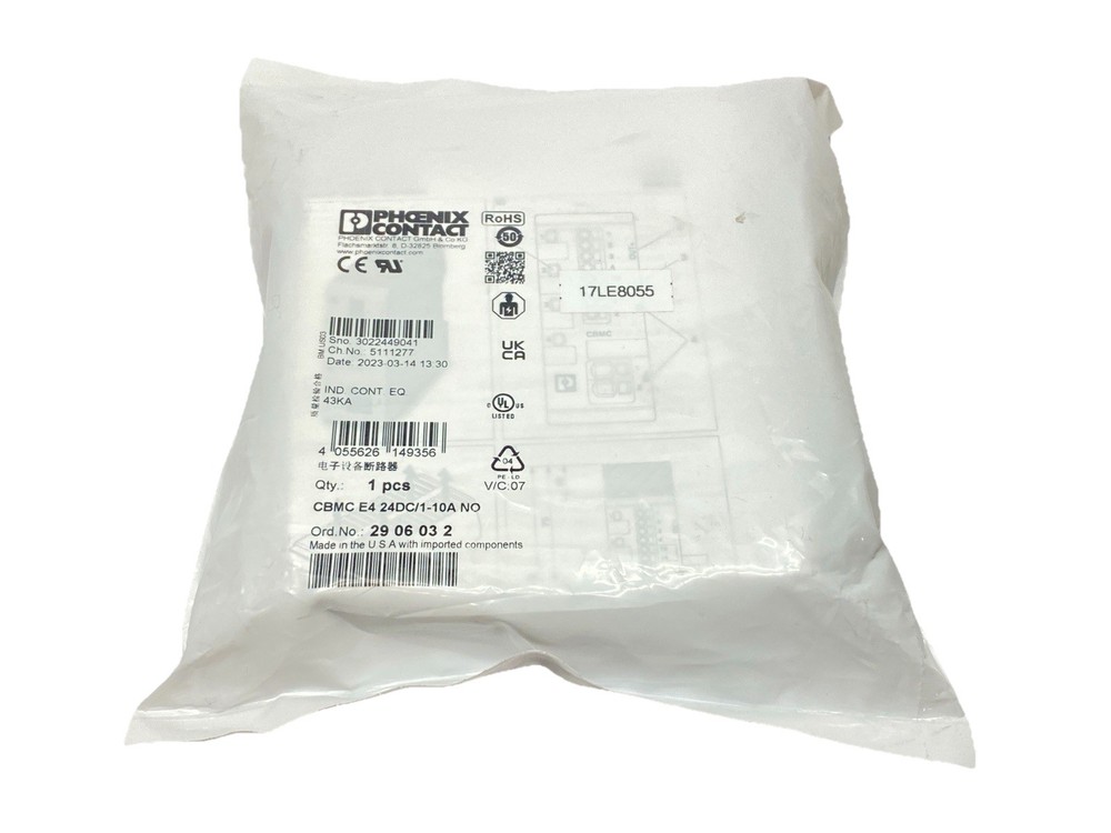 Phoenix Contact CBMC E4 24DC/1-10A NO Electronic Circuit Breaker 2906032