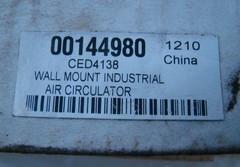 NEW Maxess 00144980 CED4138 Heavy Duty Wall Mount Bracket for Fan Head