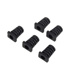 10pc 5.0mm Black Cable Gland Connector Rubber Strain Relief Cord Boot Protector