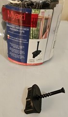 Myard Universal Hidden Deck Fastener Clips for Grooved Edges 50 ct