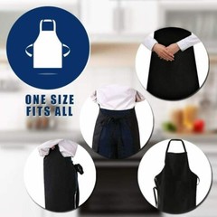 Kitchen Chef Bib Apron Cooking 2 Pockets Waterproof Butcher Catering Restaurant