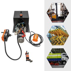 8QT Single Acting Hydraulic Pump Power Unit with Wireless Remote Control 12V