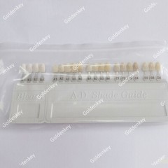 Dental A-D Shade Guide Bleach Teeth Natural Die Porcelain Custom Ivoclar Type US