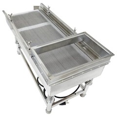 1.5mm Stainless Steel Linear Vibrating Screen Single Layer Sifter Shaker 110V