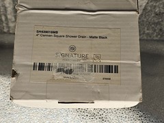 Signature Hardware SH439018MB 4″ Carmen Square Shower Drain – Matte Black