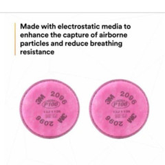 3M Particulate Filter P100, 2096CN, 2 Pack, Exp. Date 02/23, GB2626-2006, FREESH