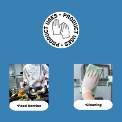 10000 Pieces, X-Large 1.5 mil HDPE Food Service Gloves Clear Polyethylene