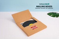 Kraft LP Mailers 12.8×12.8×1 Easy Fold Vinyl Record Shipping Boxes 15 Pack
