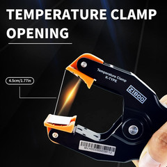 69140 K-Type Thermometer Pipe Temperature Clamp for Hvac/Multimeter Temperatu