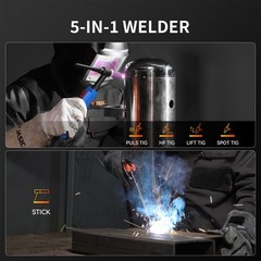 JASIC TIG Welder + Plasma Cutter PFC Welding/Cutting Machine for 95-265V Voltage