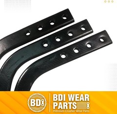 3PK Box Blade Ripper Shank, 18″ Box Blade Ripper Teeth 4 Holes Scarifier Shanks