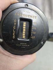 🔥 Vtg Mission Water Heater Co. Frequency Cycle Gauge 125 Volts USA Display