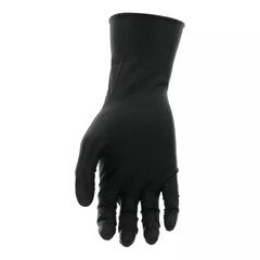 Large Black 8-Mil Thick 100% Nitrile Disposable Work Gloves with Textured Grip a