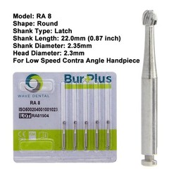 Wave Dental Carbide Burs Latch Round Taper Slow Speed RA 1 2 3 4 5 6 7 8 701 702