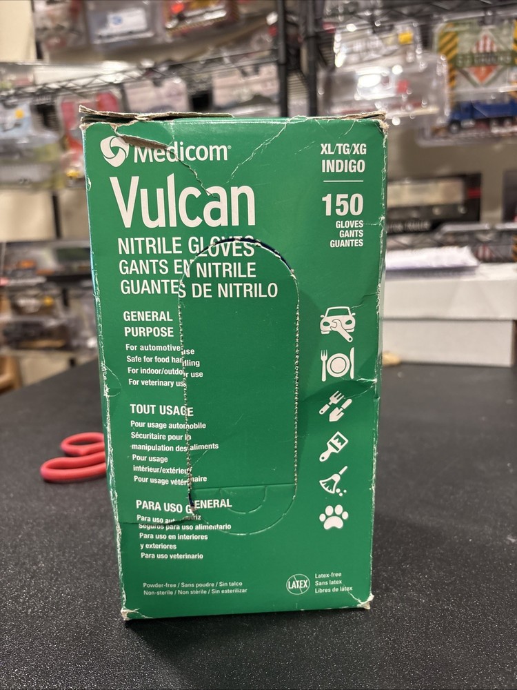Medicom Vulcan Nitrile Glove Gant General Purpose Extra-Large 150 Automotive XL