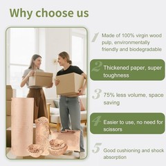 Eco-Friendly Honeycomb Packing Paper – 20″ x 1500′ Extra Large Roll, 100%