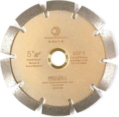 5” x .250” Tuck Point Diamond Saw Blade for Mortar Joints Removal