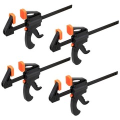 PINGEUI 4 Packs 8 Inches Quick Grip Clamps, Adjustable Wood Clamps, Light Dut…