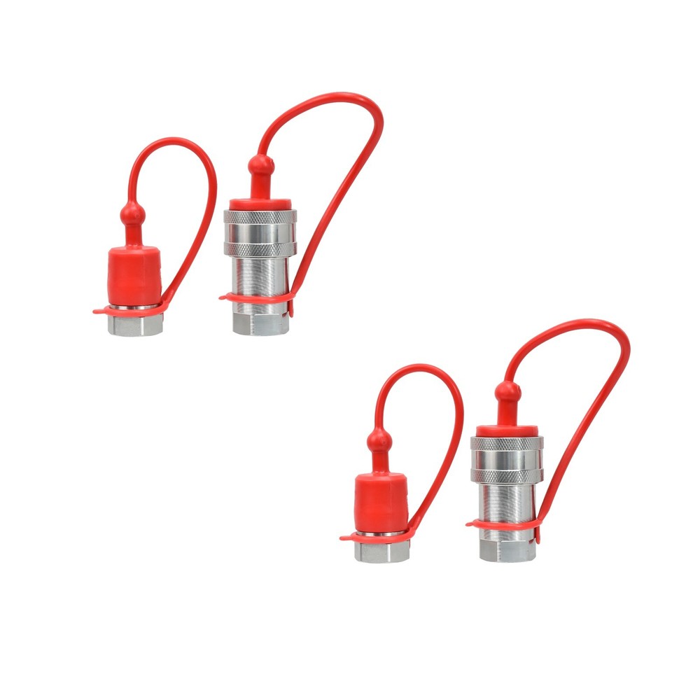 2 Sets 1/2″ Ag Hydraulic Quick Connect Couplers Couplings, Ball Pioneer Style