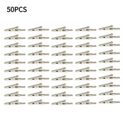10/20/50Pcs 51mm Stainless Steel Alligator Clips