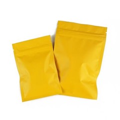 100/200/500 Matte Orange Mylar Foil Smell Proof Resealable Zip Seal Lock Bags