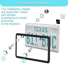 Anti Theft License Plate Screw Kit Tamper Proof License Screws Car License Plate
