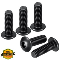 DTGN M4-0.7x12mm Socket Cap Screws 50 Pcs Black Steel