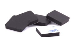 1″ Sq Rubber Feet Electronics Laptops Boomboxes Vintage Radios Video Console