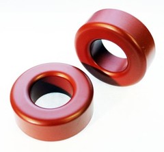 T-130-2, Iron Powder Toroidal Core, 1.57″ O.D. x 0.95″ I.D. x 0.57″ Hgt. U=10,