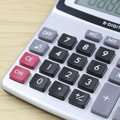 8-Digit Desktop Calculator Standard Function Dual Power Calculator Solar and AA