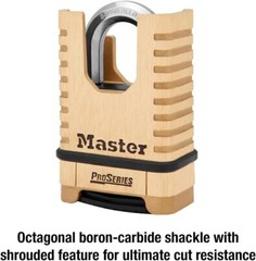 Master Lock Proseries Padlock 2 1/4In Resettable Combination 1Pk PRO GRADE