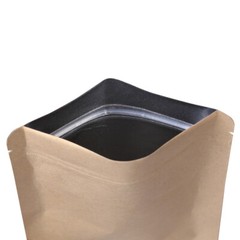 New Flat Brown Kraft QuickQlick™ Mylar Bags Pouches Different Sizes