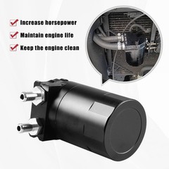 Aluminum Oil Catch Can Tank 350ml Universal Fit For Cars With Bracket