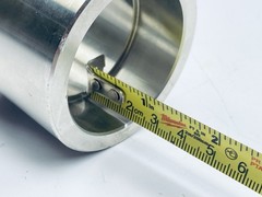 Lot of 4 Stainless Steel 47mm x 47mm Butt Weld Adapter