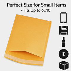 6”x10” Kraft Paper Padded Bubble Envelopes Mailers Shipping Case 6”x10” 30pc