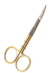 4.5″ Iris Scissors Curved With Tungsten Carbide Inserts Serrated – German Steel