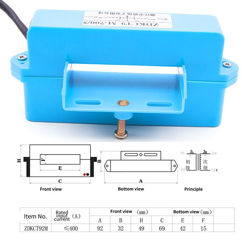 ZDKCT94M 400A AC Ct Meter 1000A Ferrite Precision Split Core Current Transformer