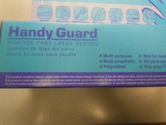 Adenna Handy Guard 4 mil Latex Powder Free Gloves (White, Large)2 boxes of 100