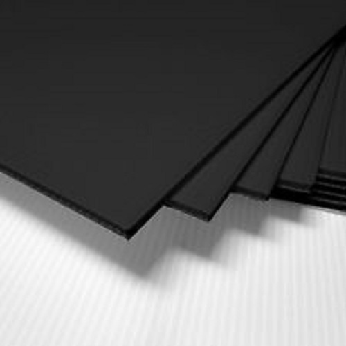 50Pcs Corrugated Plastic 18 x 24 4mm Black Blank Sign Sheet Coroplast HORIZONTAL