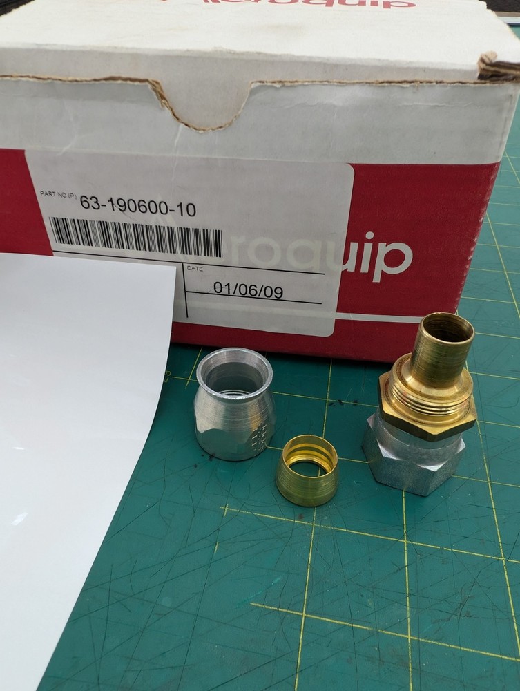EATON AEROQUIP 63-190600-10 Reusable fitting #10 -AN Hydraulic Hose !Charity!