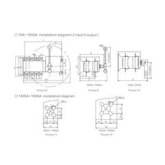 GEYA Industrial Automatic Transfer Switch 4P 100A 110V 220V Grid to AC Generator