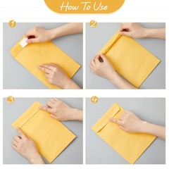 500 Counts 6 x 9 Inch Brown Envelopes Self Adhesive One Size,