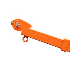 1100LBS Truck-Mount Crane Lift w/12V Electric Winch Pickup Truck Jib Crane Hoist