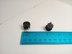 2x Pack 16mm Round Rocker Power Switch Boat 2 Pins 6A 125V AC 3A 250V On Off IO
