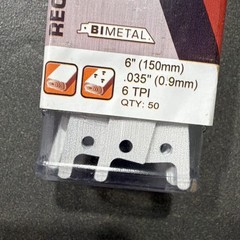 50-Pack Morse Bi Metal 6″ .035 6TPI Reciprocating Saw Blade RB63506T50