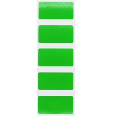 Rectangle Color Stickers | 0.75 x 1.5″ Inch | 500 Pack | Pick One Color