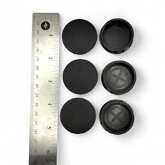1 3/8″ Hole Nylon Locking Panel Plugs Black/White Dome Cover 1 1/2″ Top Width